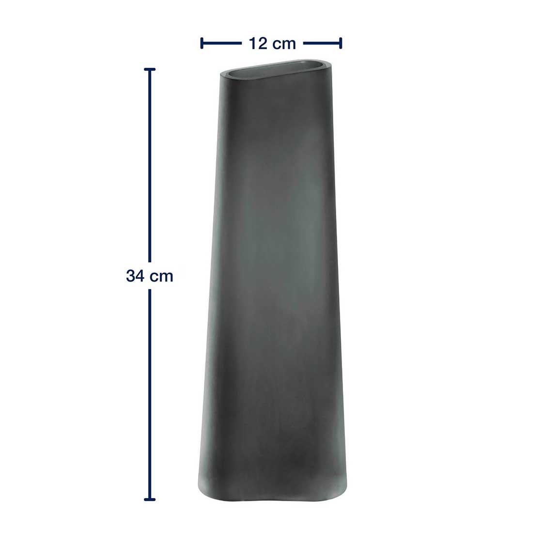 leonardo-turno-vase-en-verre-gris-satin-34-cm image 3
