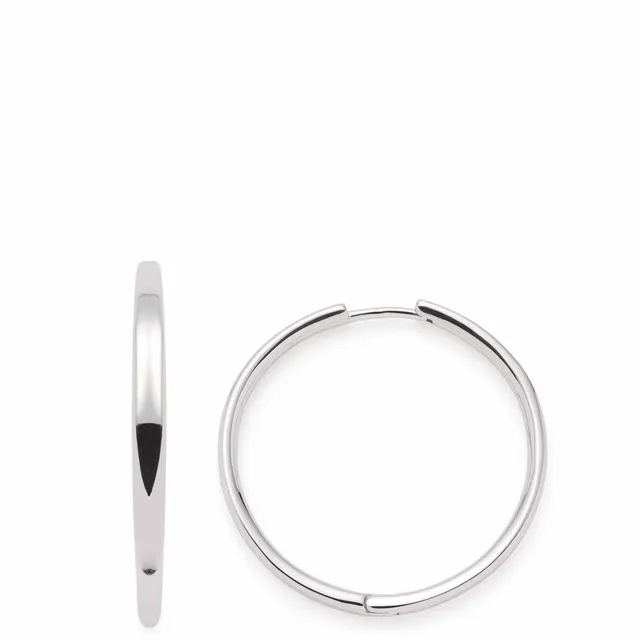 leonardo-bravo-cr-oles-boucles-d-oreilles-argent-brillant image 1