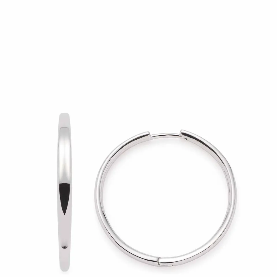 leonardo-bravo-cr-oles-boucles-d-oreilles-argent-brillant image 1