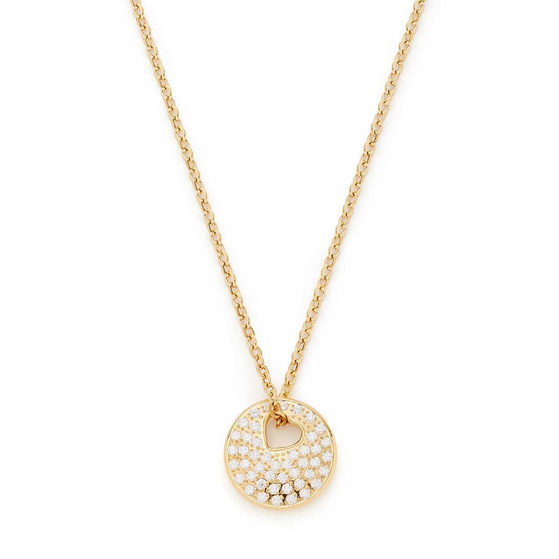 leonardo-sue-amour-collier-45-cm-dor-zirconia image 4