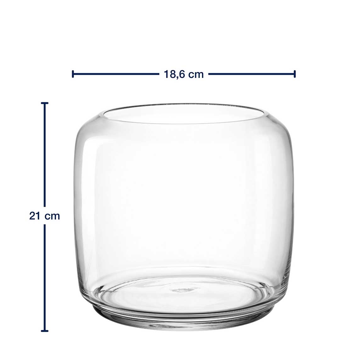leonardo-lago-photophore-19-cm-verre-transparent image 3