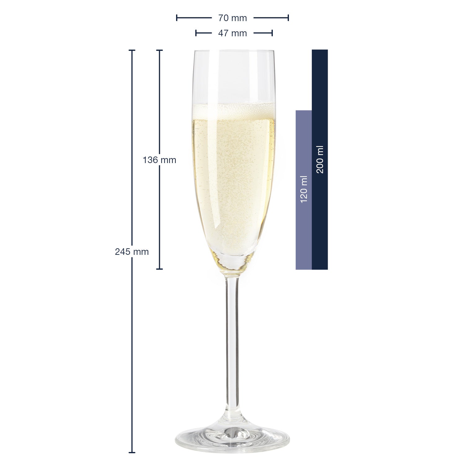 leonardo-daily-fl-te-champagne-200-ml-lot-de-6 image 2