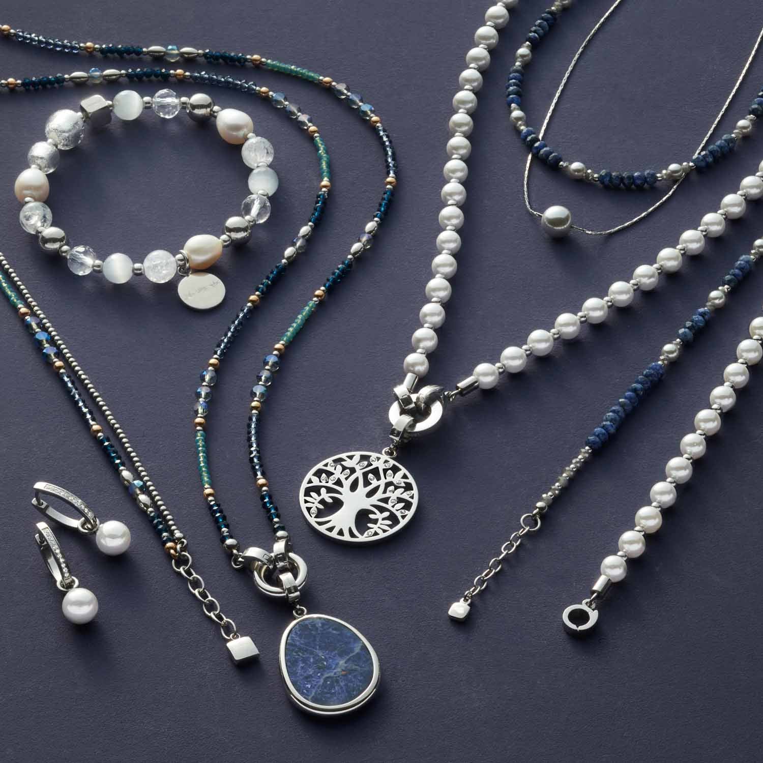 leonardo-anjana-45-cm-collier-perles-bleues-double-rang image 4