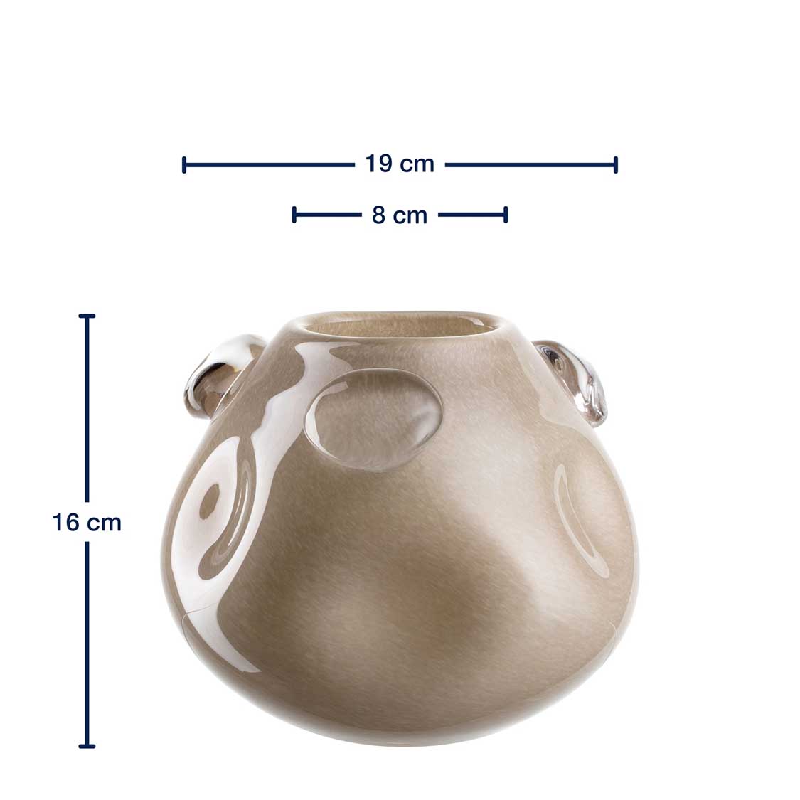 leonardo-hazel-vase-16-cm-beige-en-verre image 3