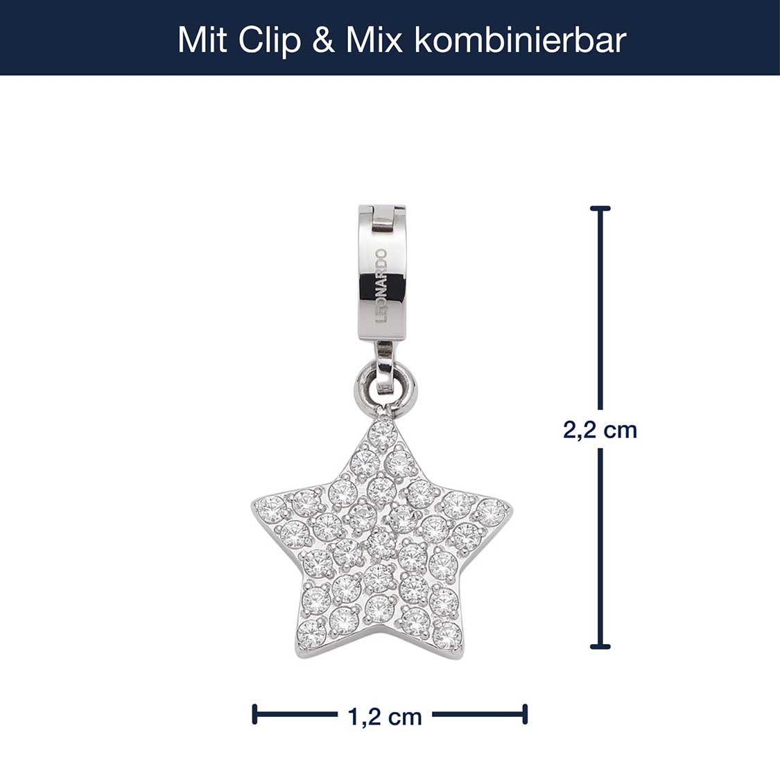 leonardo-clip-mix-etoile-pendentif-toile-zircones image 4
