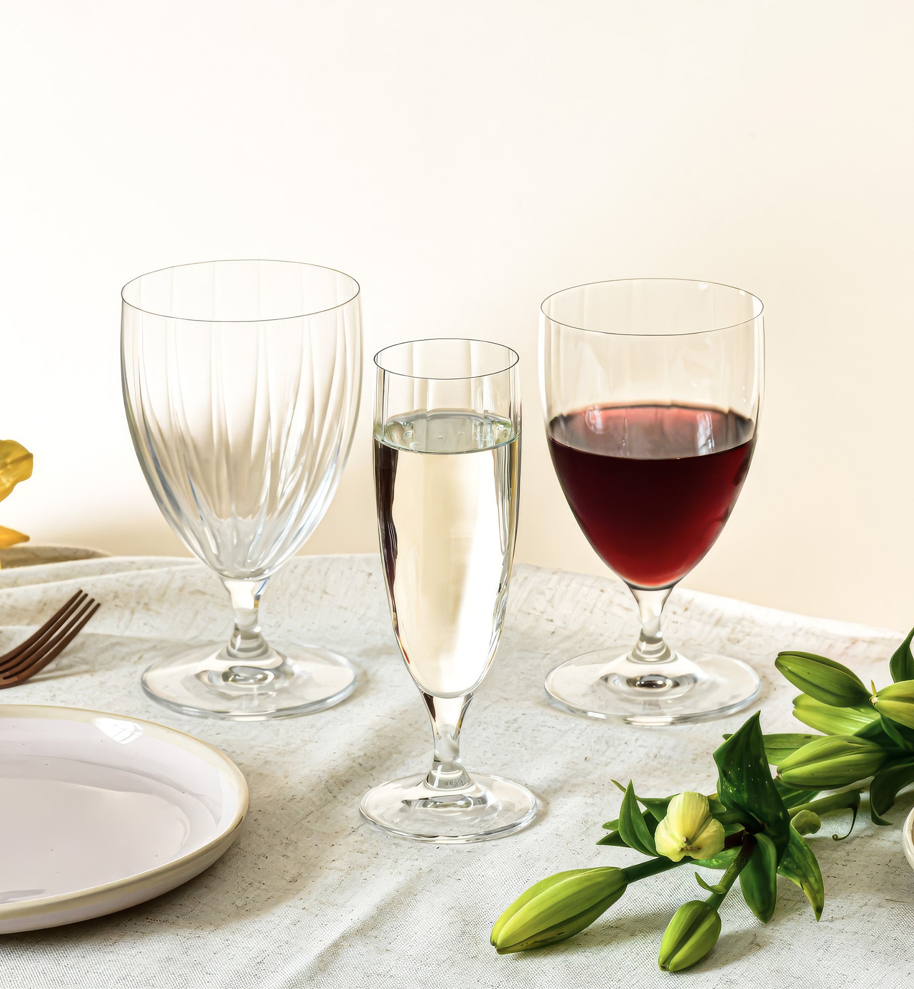 krosno-prima-lumi-verre-eau-440-ml-stri image 3