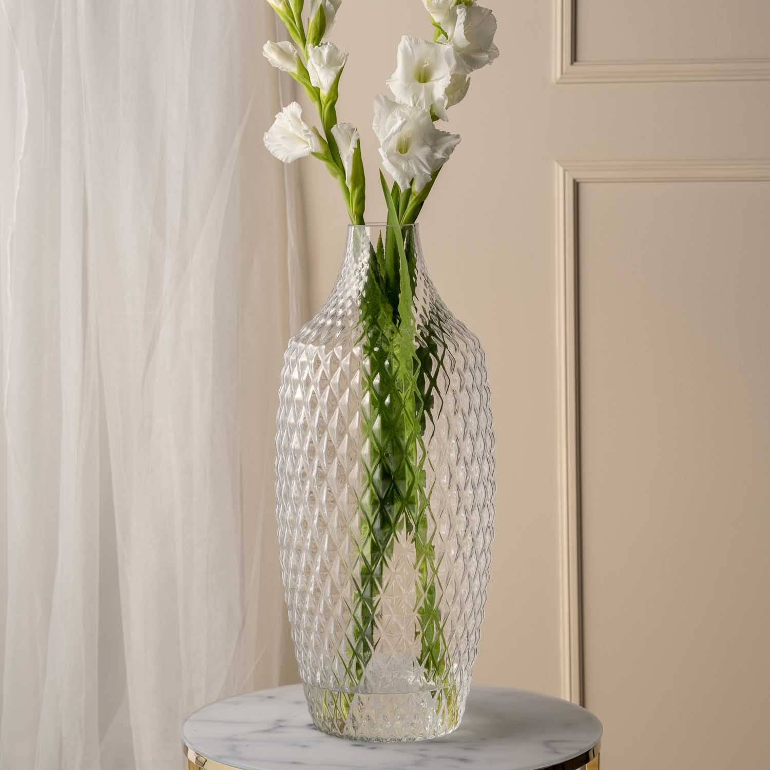 leonardo-poesia-vase-en-verre-60-cm-transparent image 2