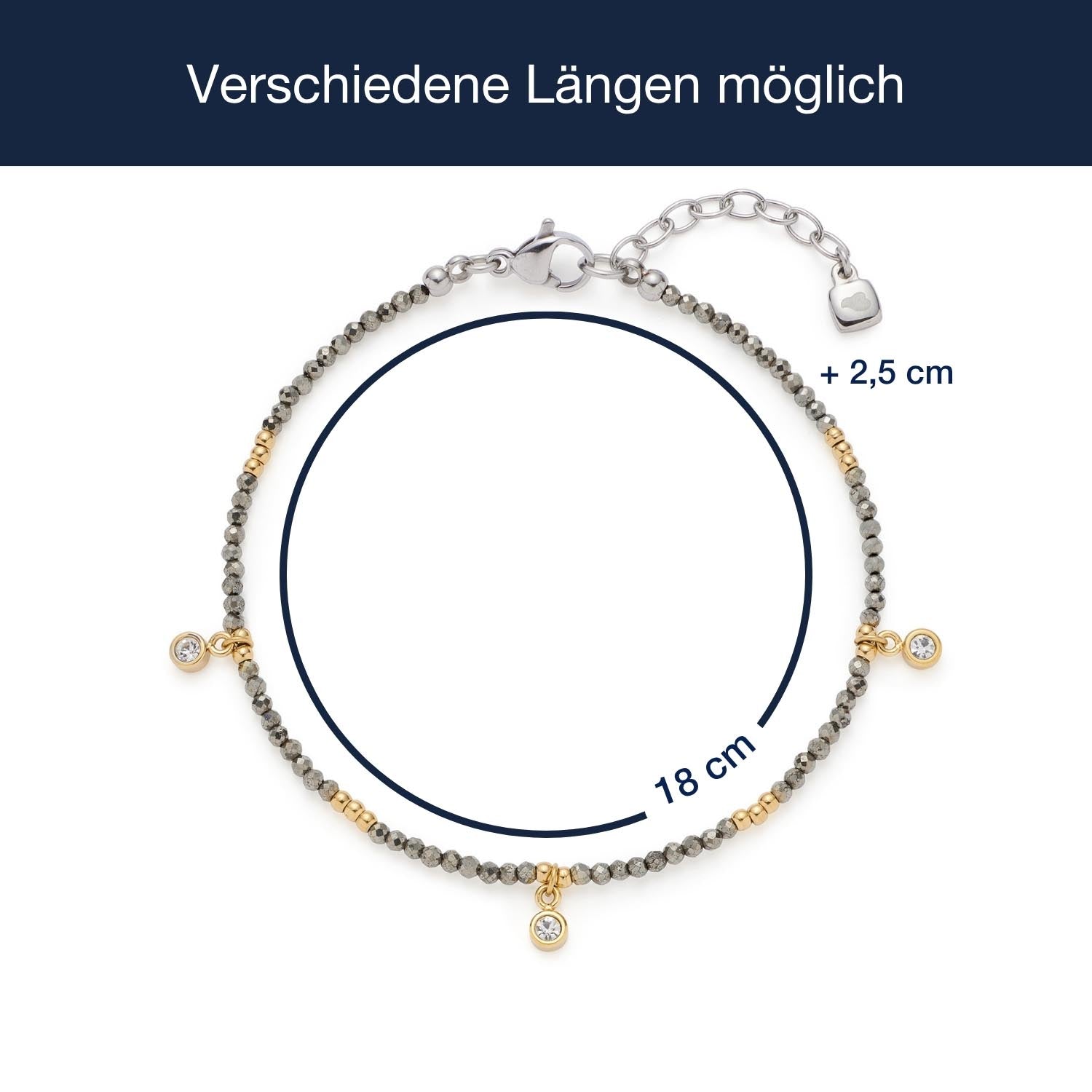 leonardo-anna-ciao-bracelet-pyrite-dor-pierres image 4