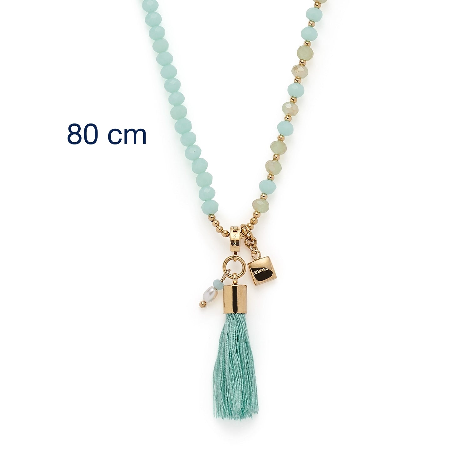 leonardo-donna-80-cm-collier-perles-turquoise-t-dor image 4