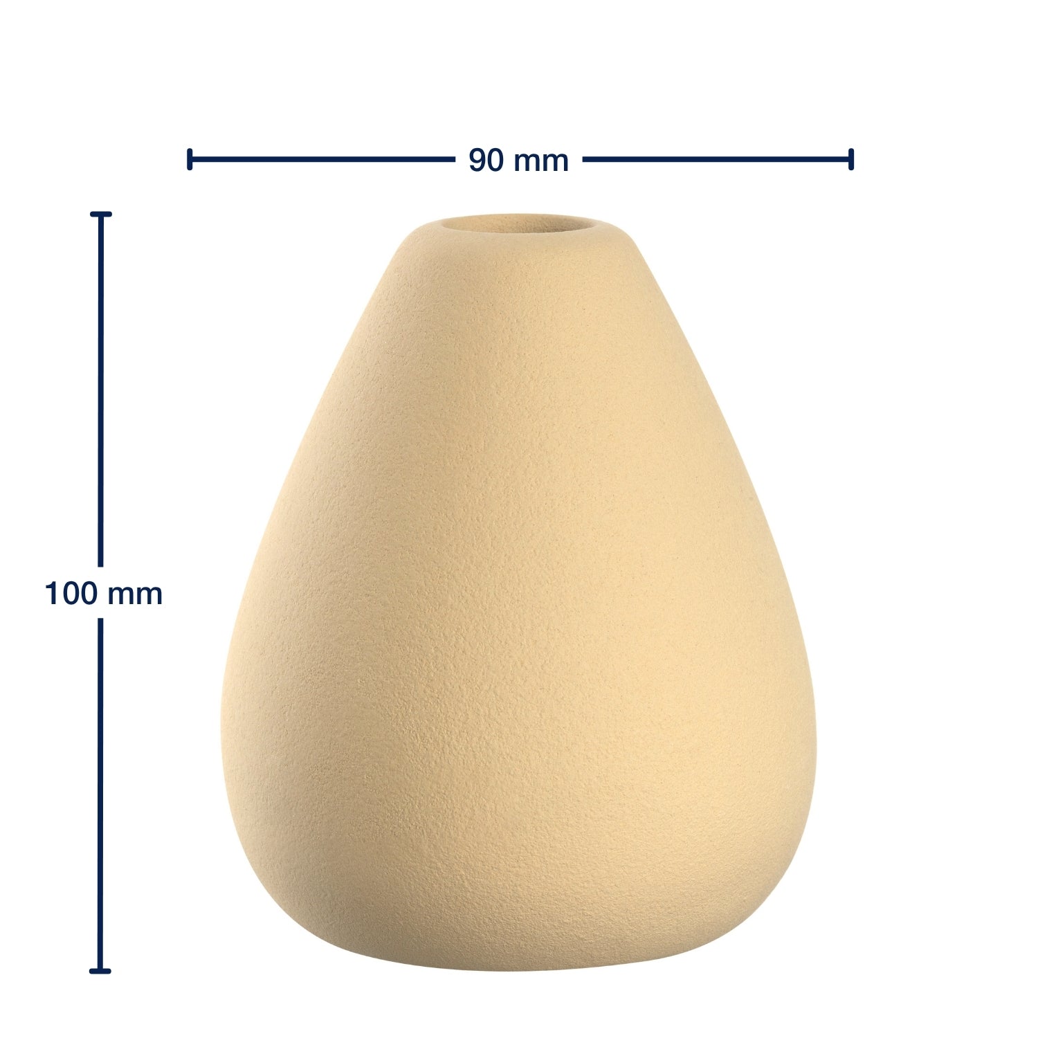 leonardo-luminosa-vase-c-ramique-10-cm-jaune-mat image 3