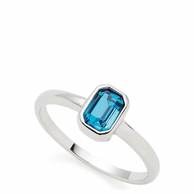 leonardo-sophia-bague-17-argent-e-pierre-baguette-bleue image 1