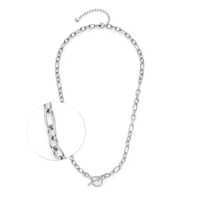 leonardo-elisabeth-collier-45-cm-argent-ancre image 1