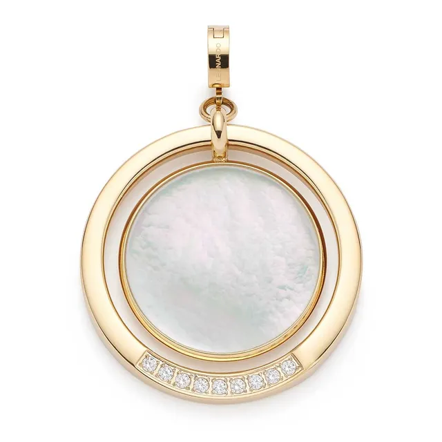 leonardo-magda-clip-mix-pendentif-dor-nacre-taille-m image 1