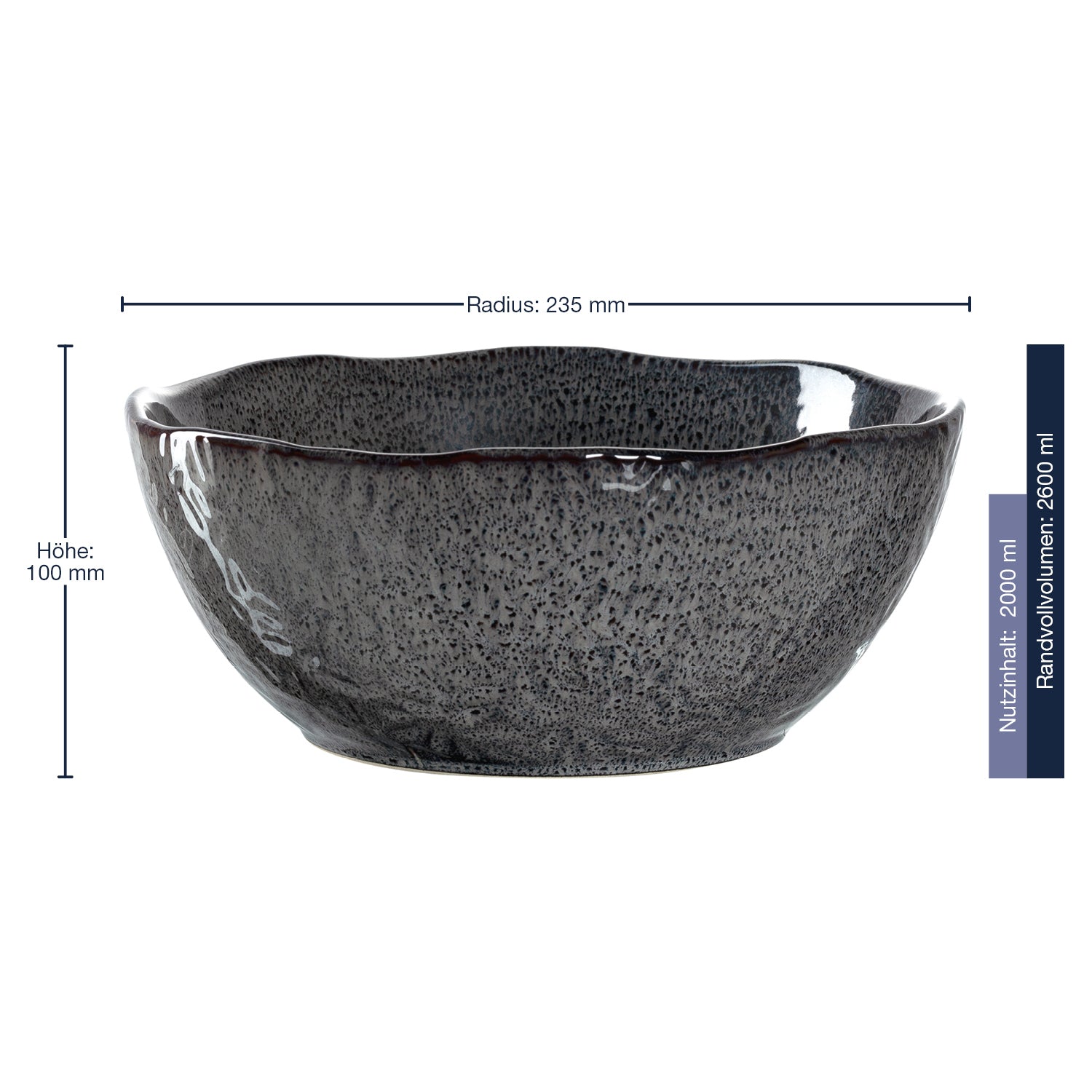 leonardo-matera-bol-c-ramique-24-cm-anthracite image 2