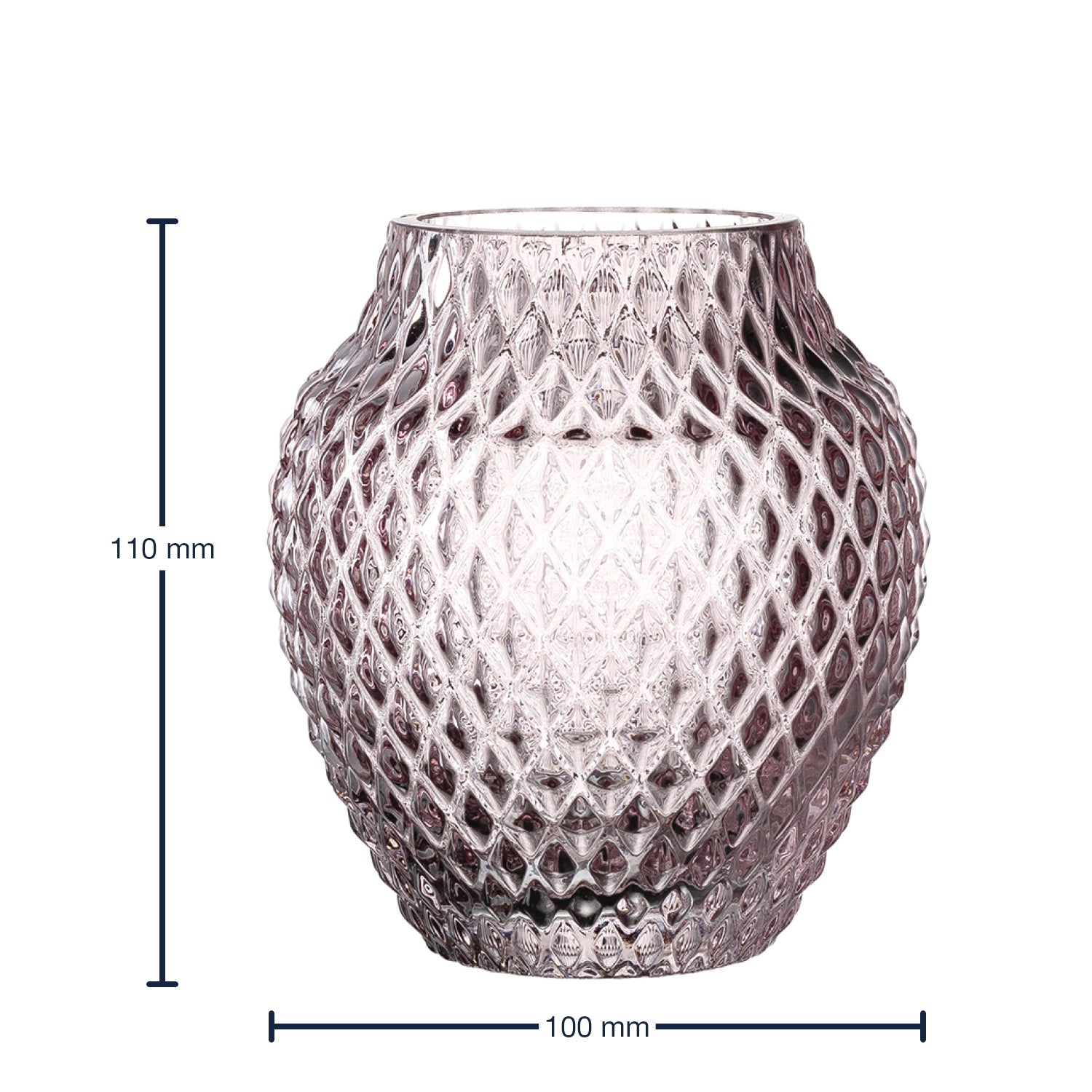 leonardo-poesia-vase-table-violet-verre-11-cm-fait-main image 2