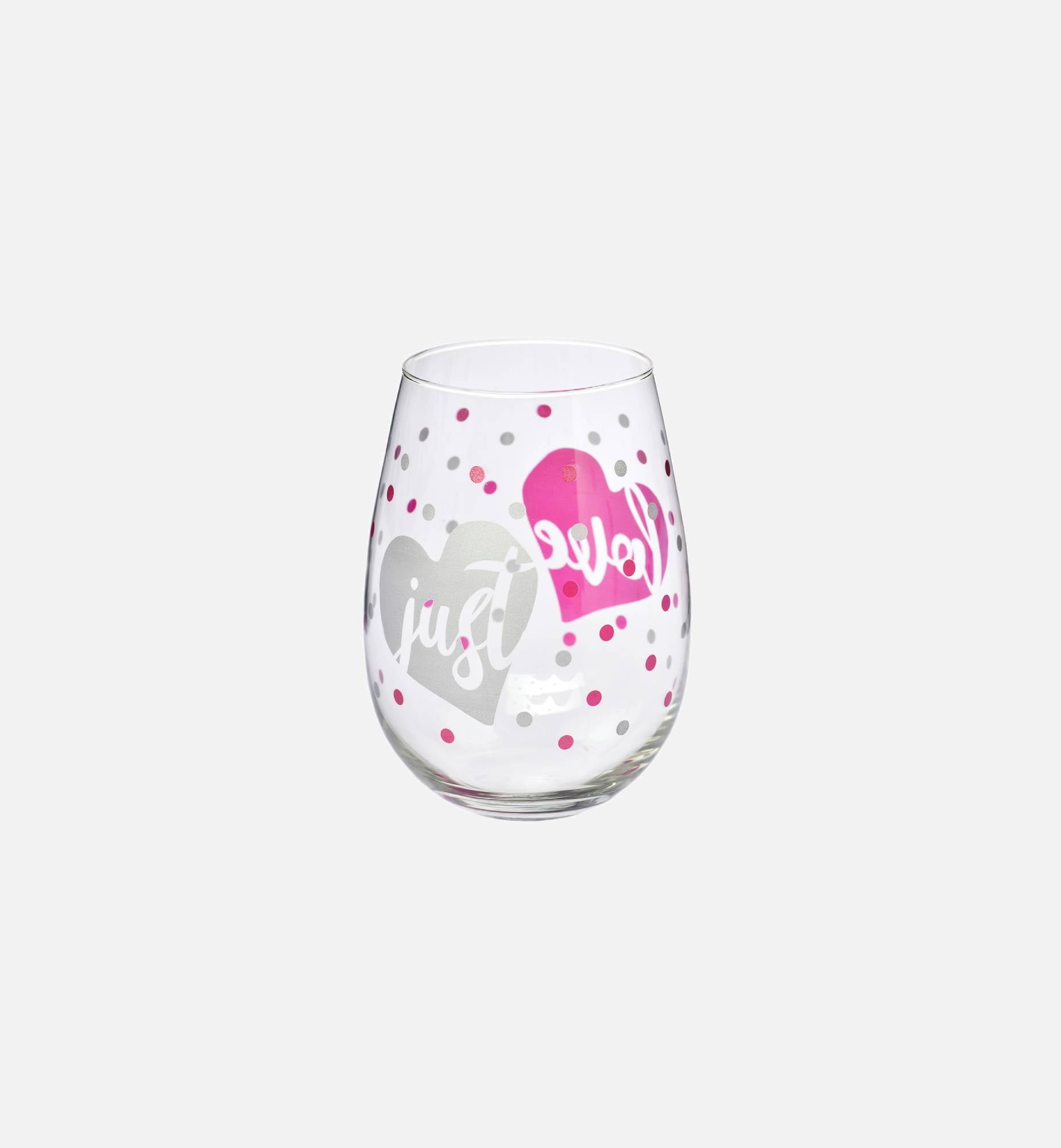 krosno-deco-verre-500-ml-just-love-imprim-rose image 1
