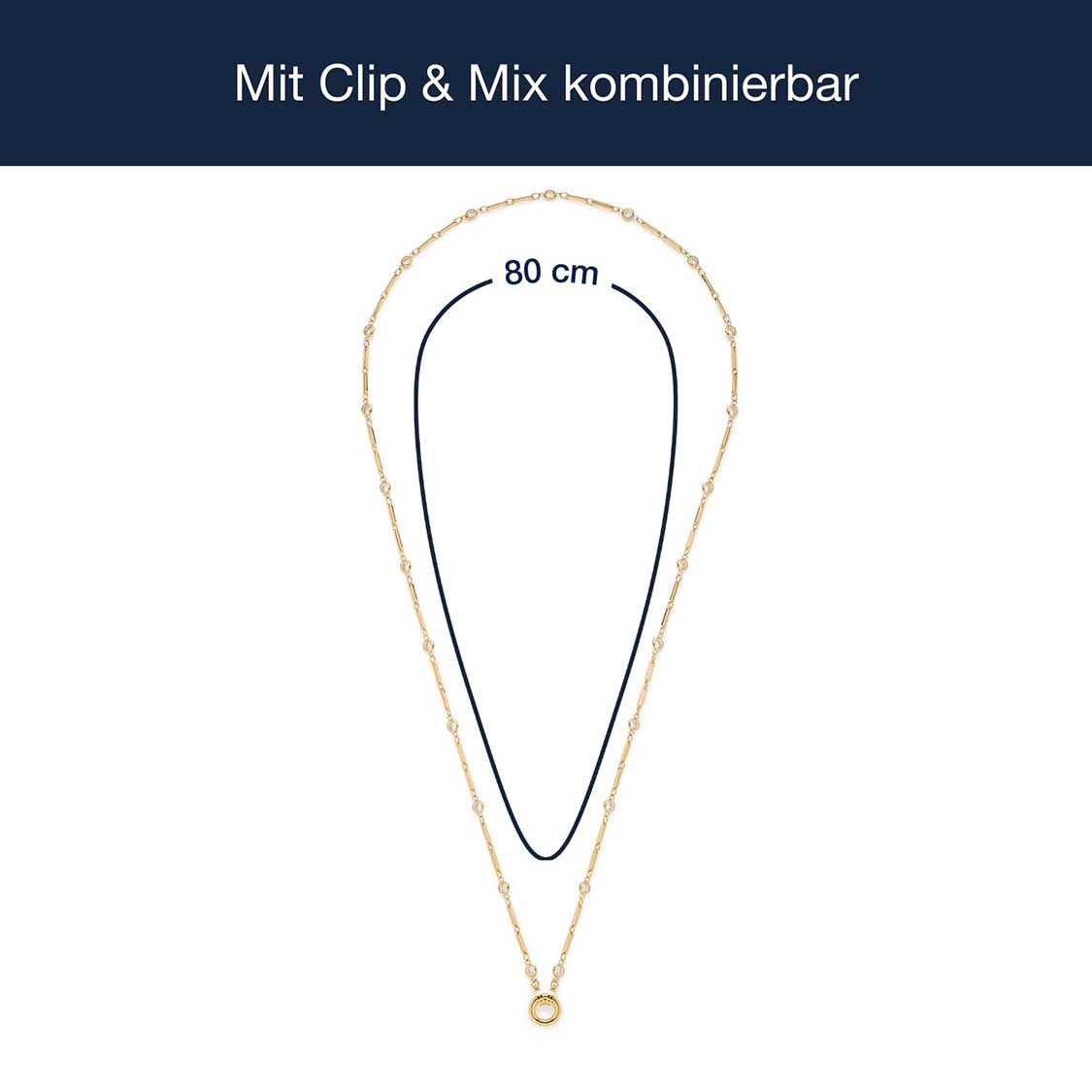 leonardo-clip-mix-rebecca-80-cm-collier-dor-pierres image 4