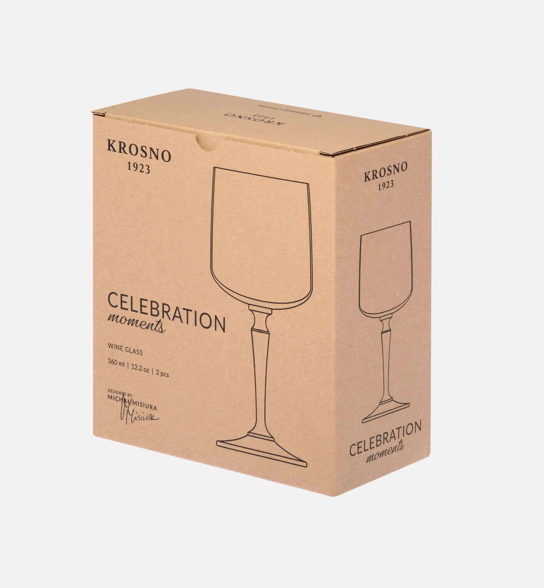 krosno-celebration-verres-vin-pied-rose-360-ml-cristal image 3