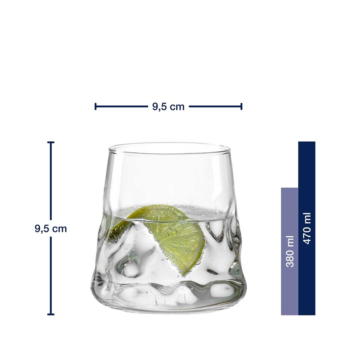 leonardo-sano-verre-eau-470-ml-lot-2-transparent-fait-main image 3