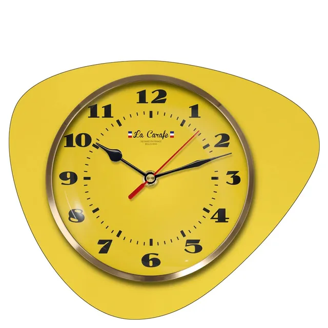 la-carafe-mediator-originale-horloge-murale-citron-silencieuse image 1