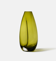 krosno-flow-vase-en-verre-20-cm-olive image 6