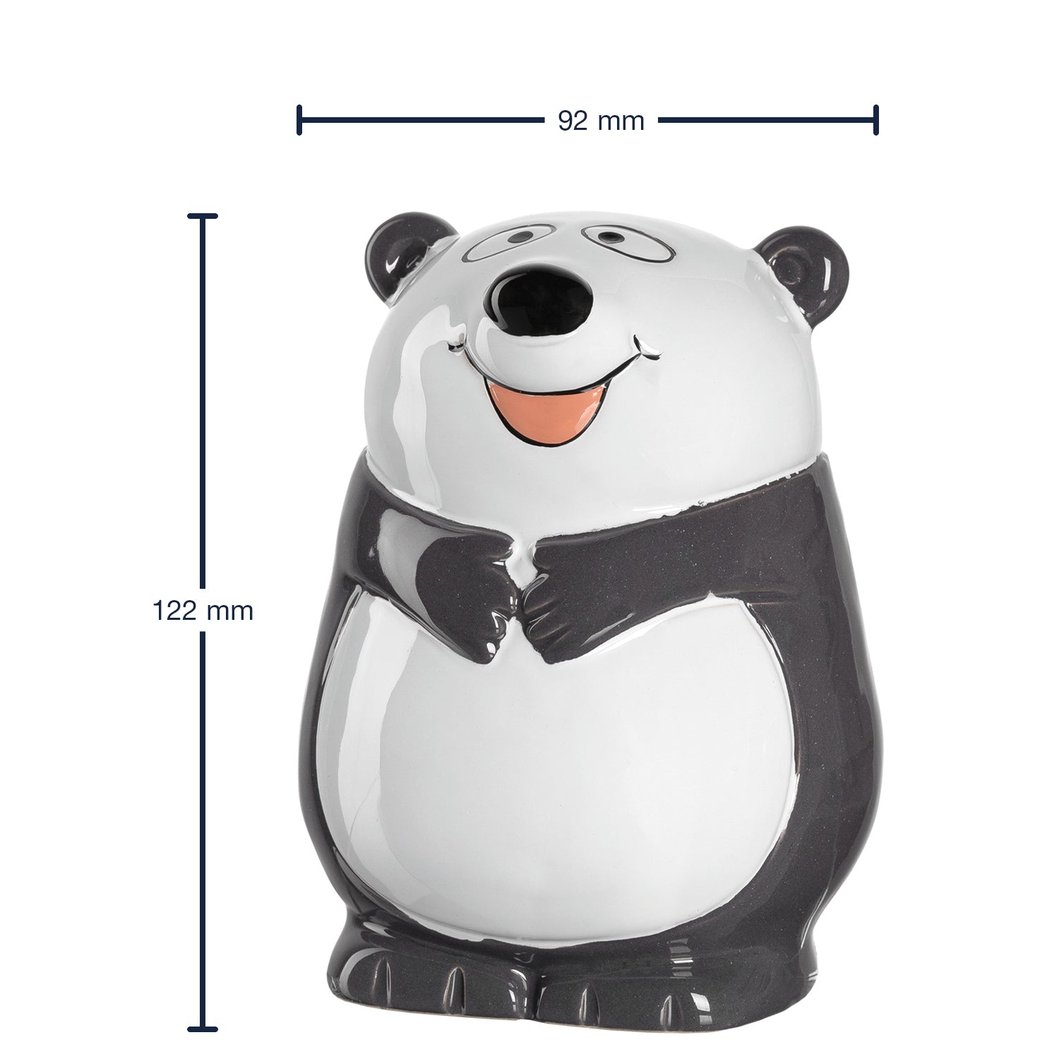 leonardo-bambini-tirelire-panda-12-cm-verre-multicolore image 2