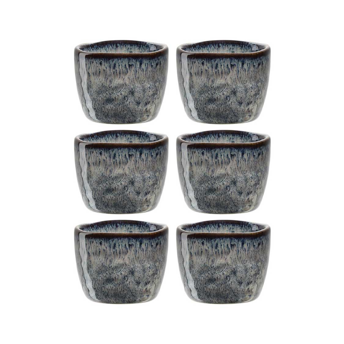 leonardo-matera-coquetier-anthracite-lot-de-6 image 1