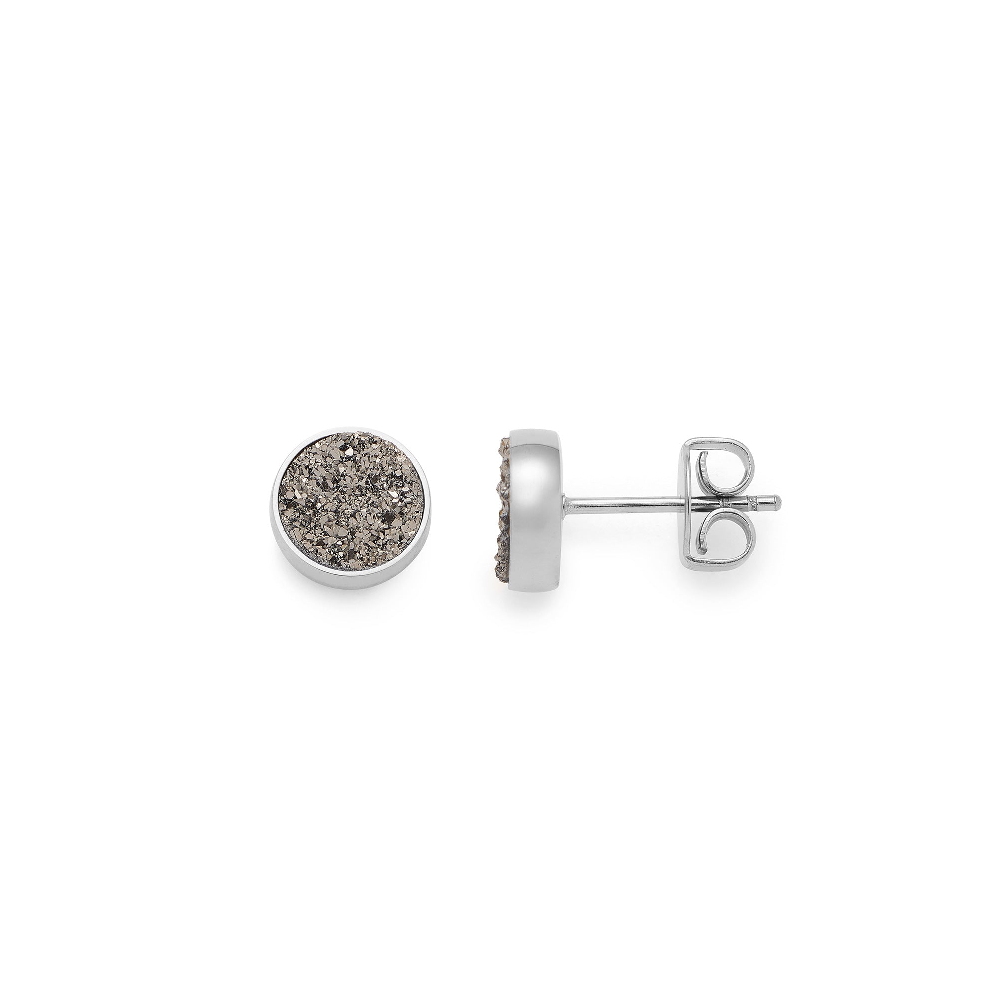 leonardo-odelle-clous-d-oreilles-argent-agate image 1