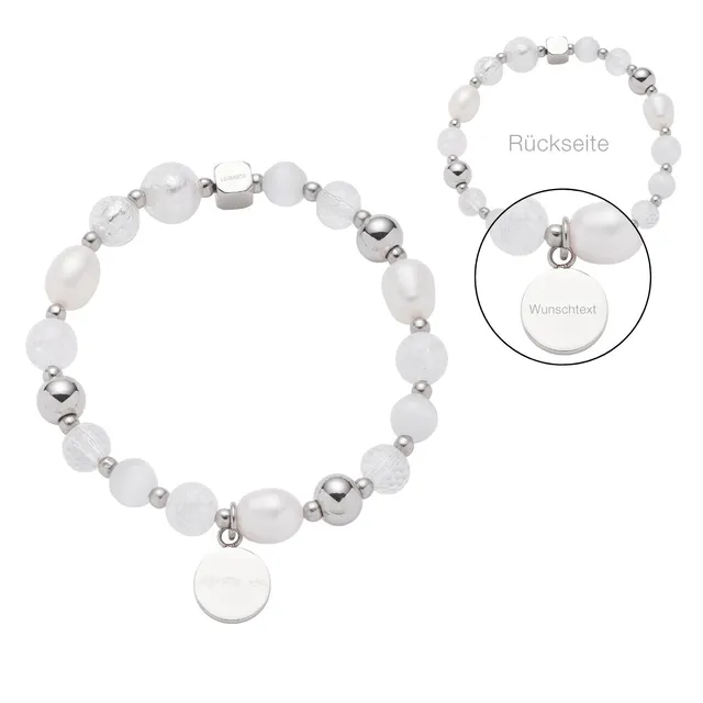 leonardo-hope-bracelet-perles-blanches-graver image 1