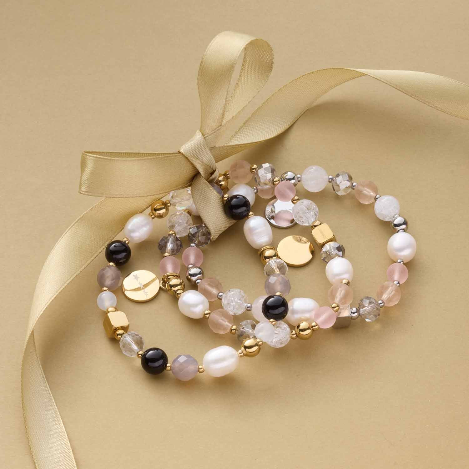 leonardo-hope-bracelet-perles-dor-ros-lastique image 8