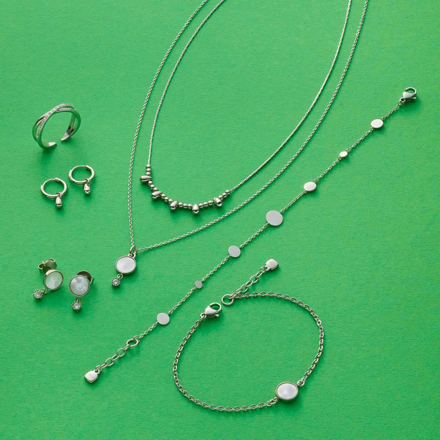 leonardo-amalia-collier-acier-42-cm-argent-ciao image 4