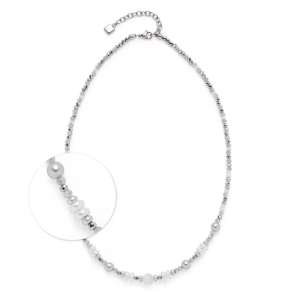 leonardo-klara-collier-45-cm-perles-blanc-gris-bleu image 1