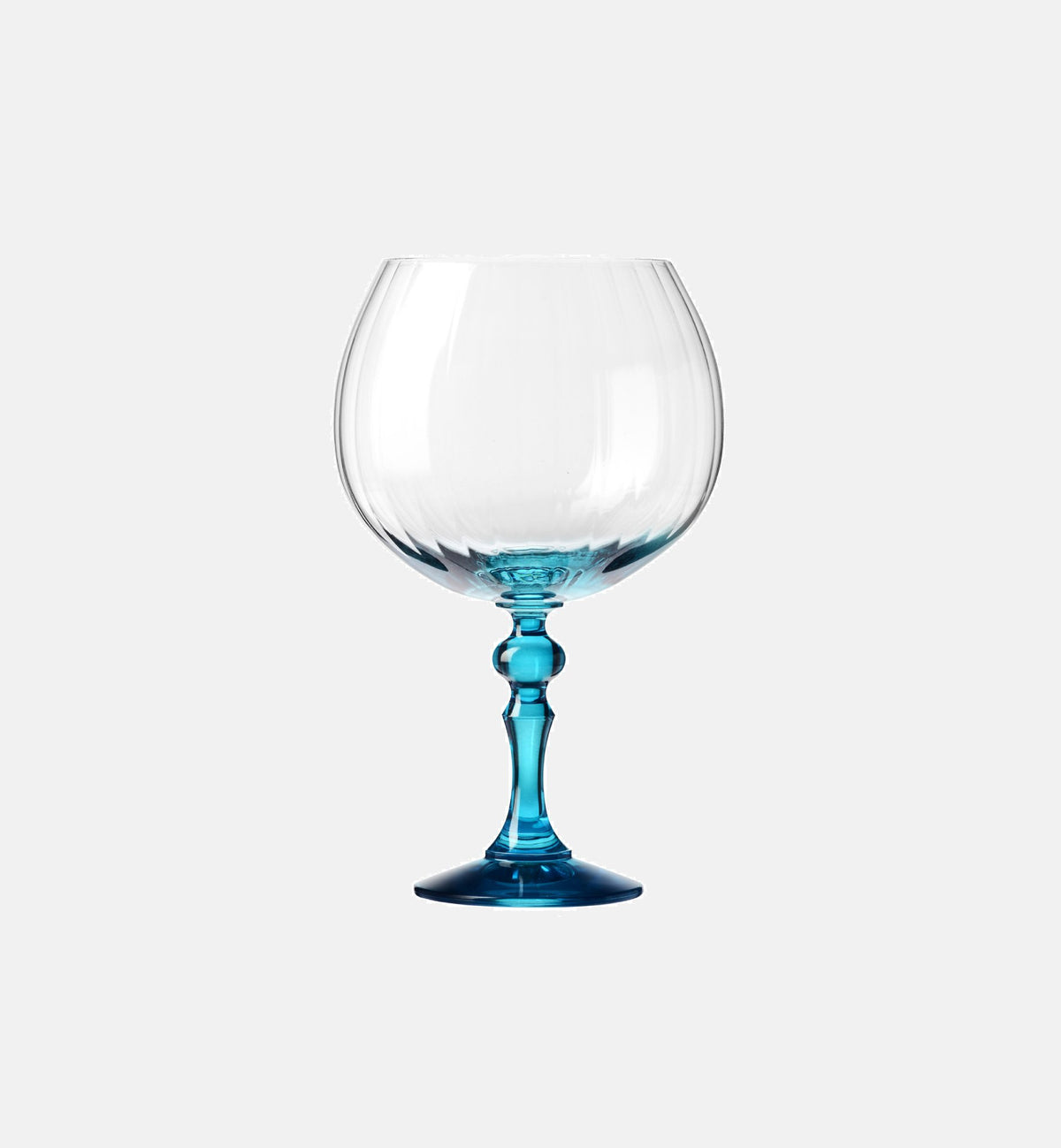 krosno-bubble-verre-gin-660-ml-tige-turquoise image 1