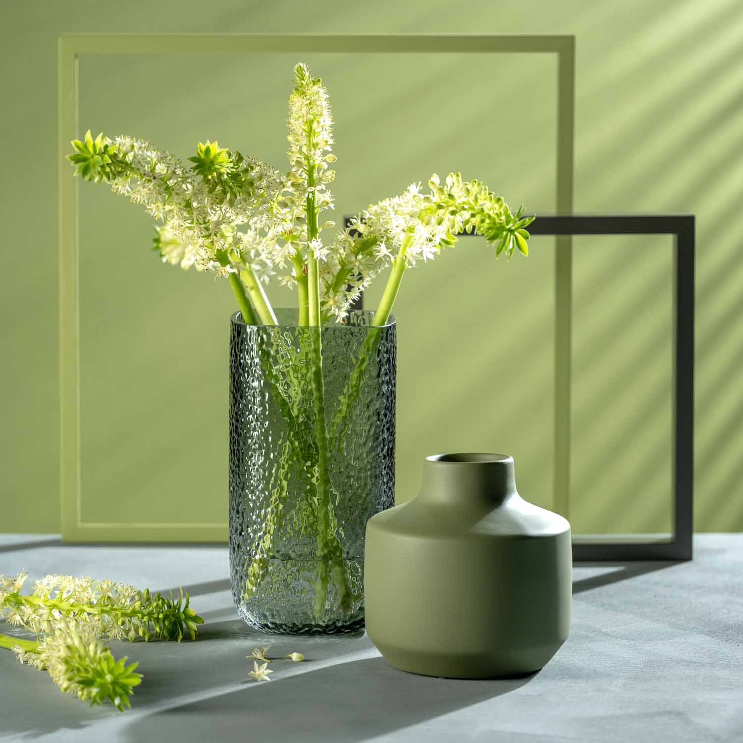 leonardo-milano-vase-c-ramique-19-cm-vert-moderne image 3