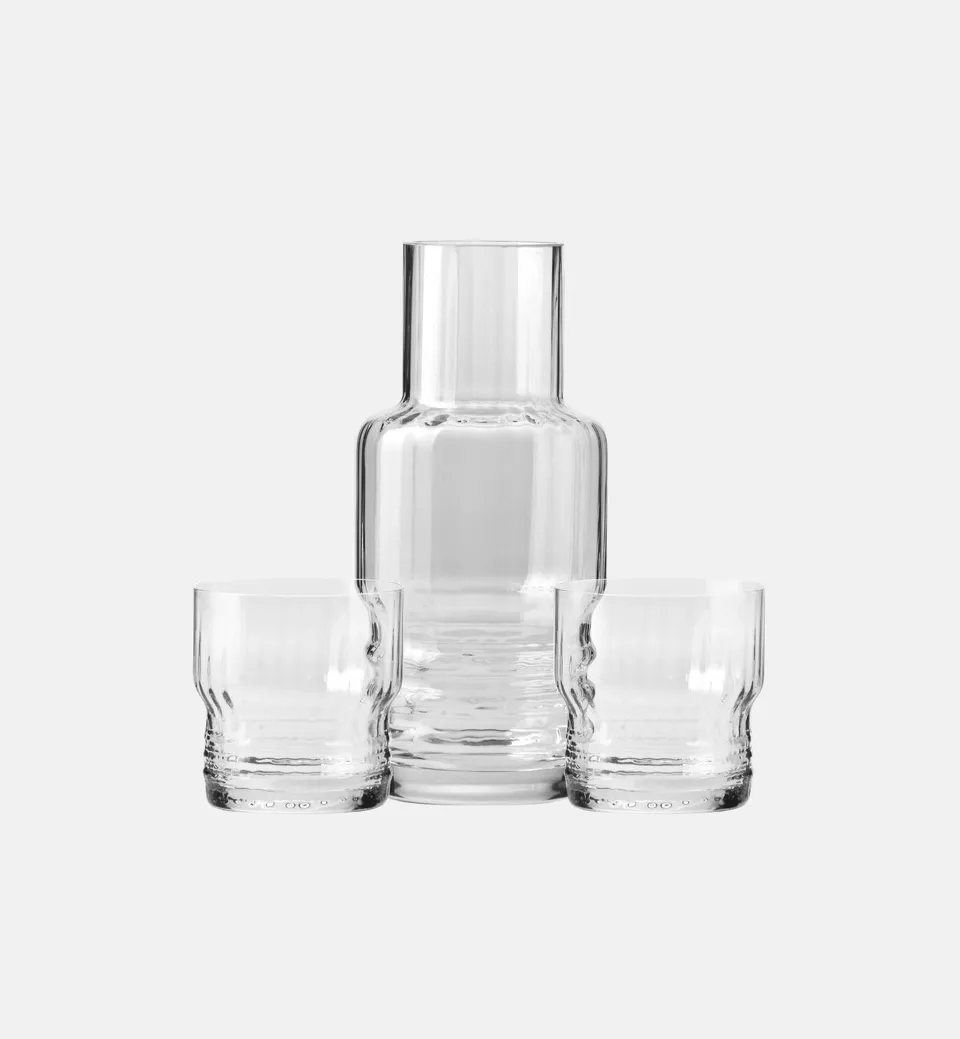 krosno-day-night-carafe-eau-verres-stri-s-3-pi-ces image 1