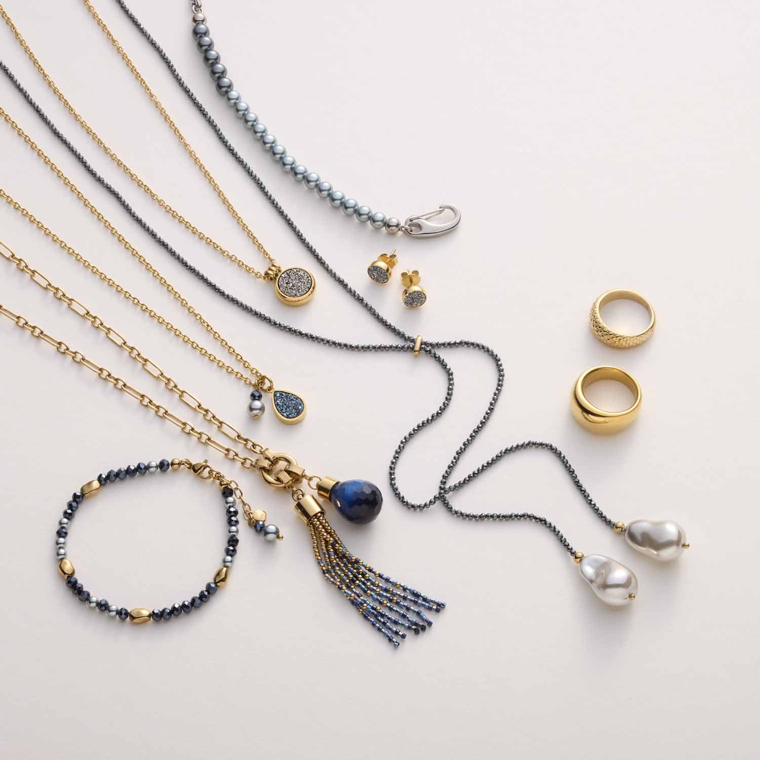 leonardo-bilou-clip-mix-pendentif-dor-bleu-goutte-m image 5