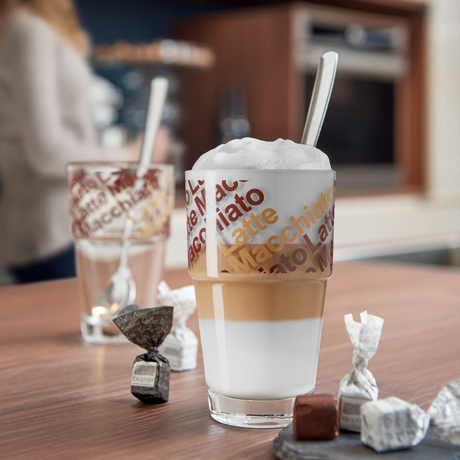 leonardo-solo-verre-caf-latte-410-ml-marron-lot-de-4 image 2