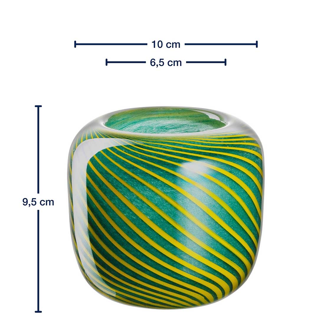 leonardo-filo-colori-vase-10-cm-vert image 3