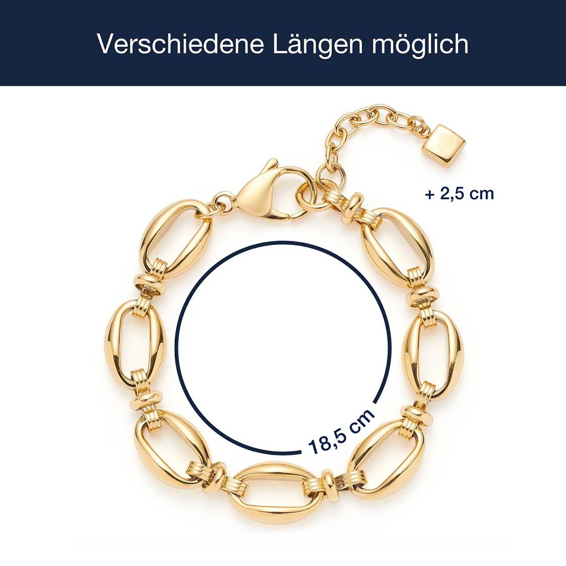 leonardo-andrea-bracelet-maille-ovale-dor-acier image 4