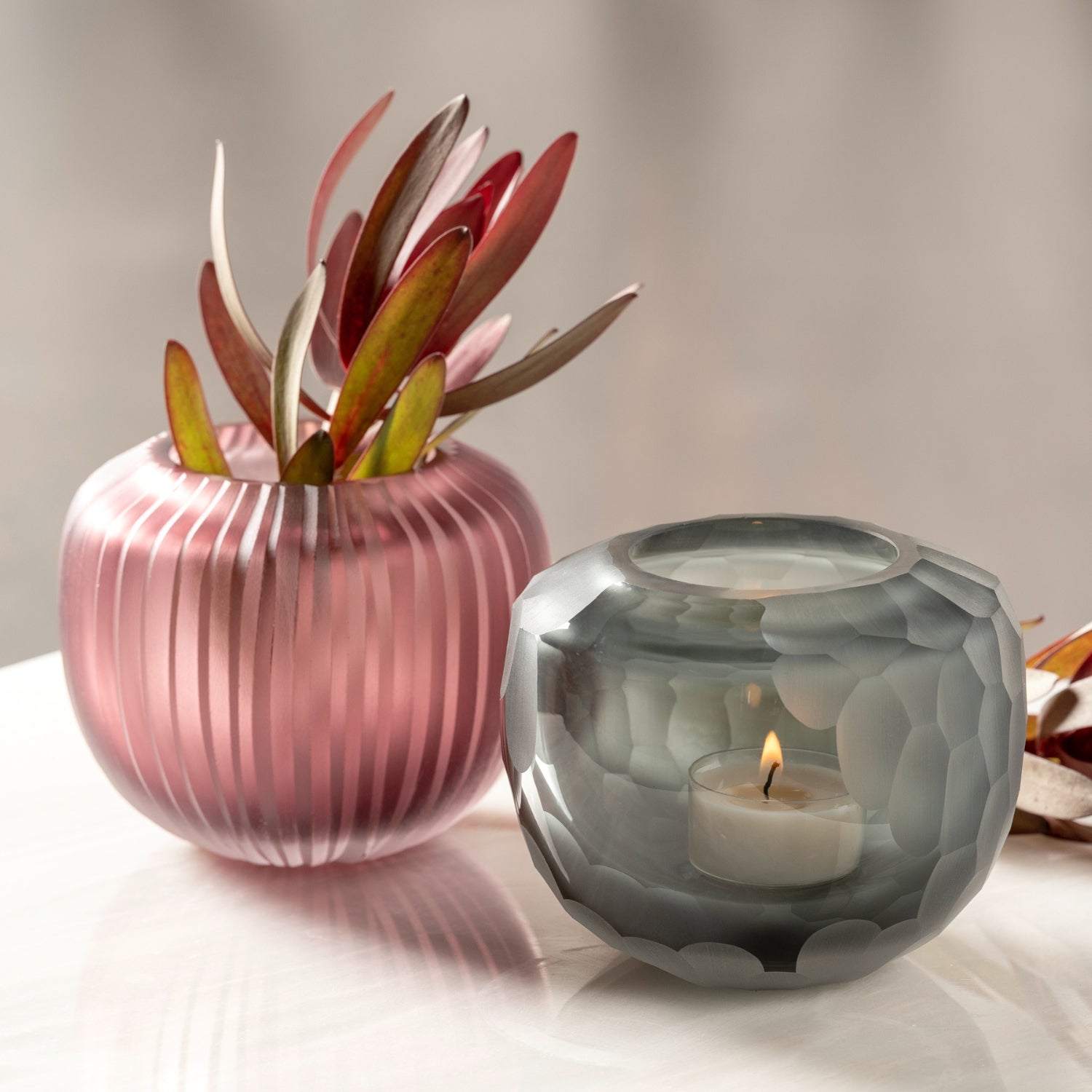leonardo-bellagio-vase-en-verre-anthracite-9-cm image 5