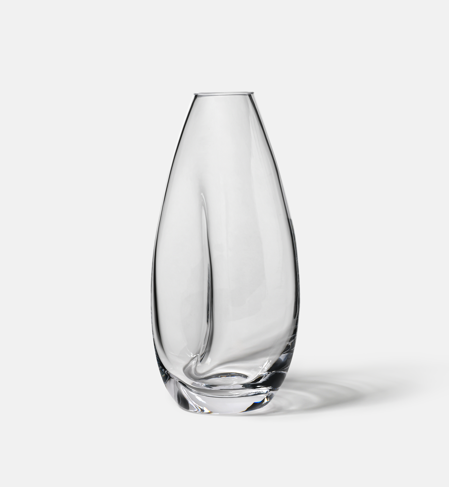 krosno-flow-vase-verre-transparent-28-cm-cristal image 1