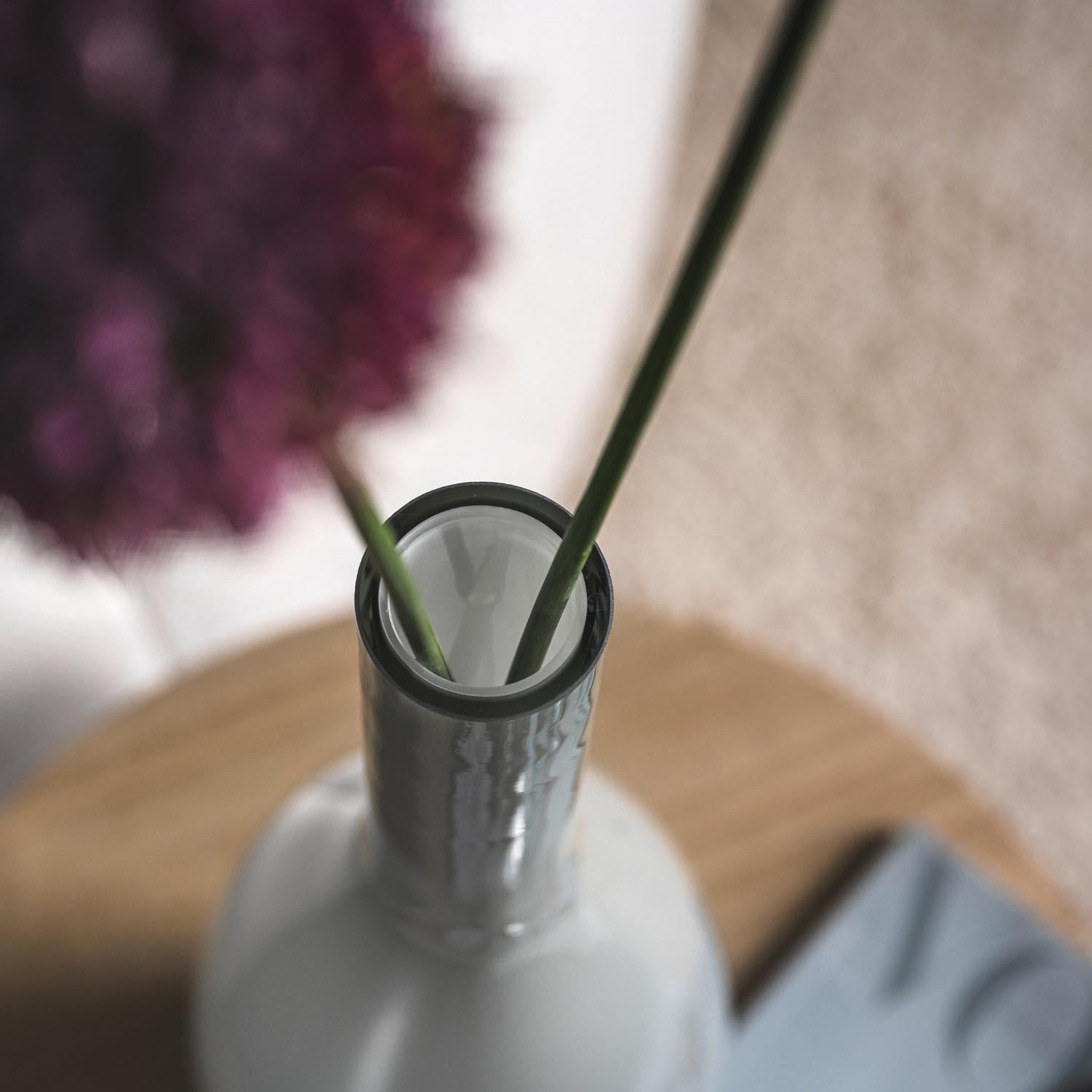 leonardo-beauty-vase-en-verre-18-cm-gris-bouche image 2