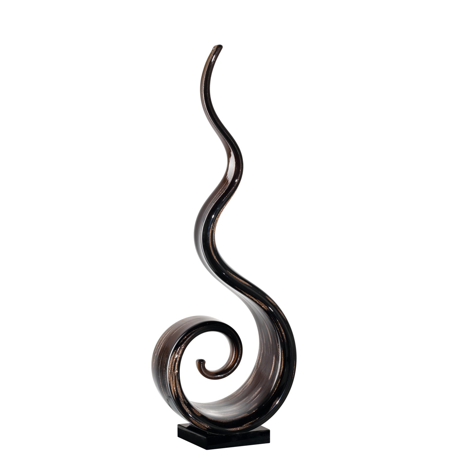 leonardo-casolare-objet-d-co-verre-noir-40-cm image 1