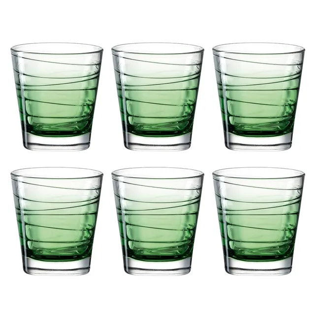 leonardo-vario-verre-250-ml-vert-lot-de-6 image 1