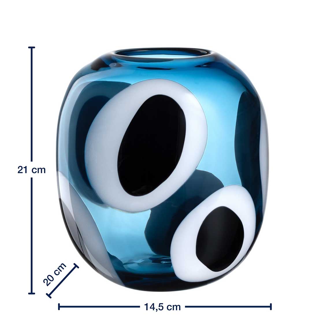 leonardo-occhi-blu-vase-boule-21-cm-bleu image 3