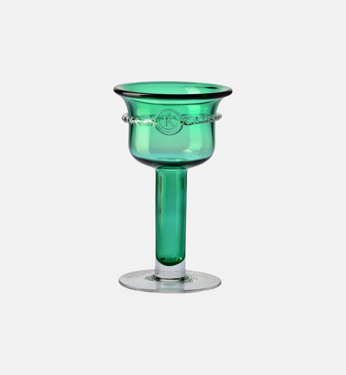 krosno-aurelia-bougeoir-cristal-meraude-25-cm image 1