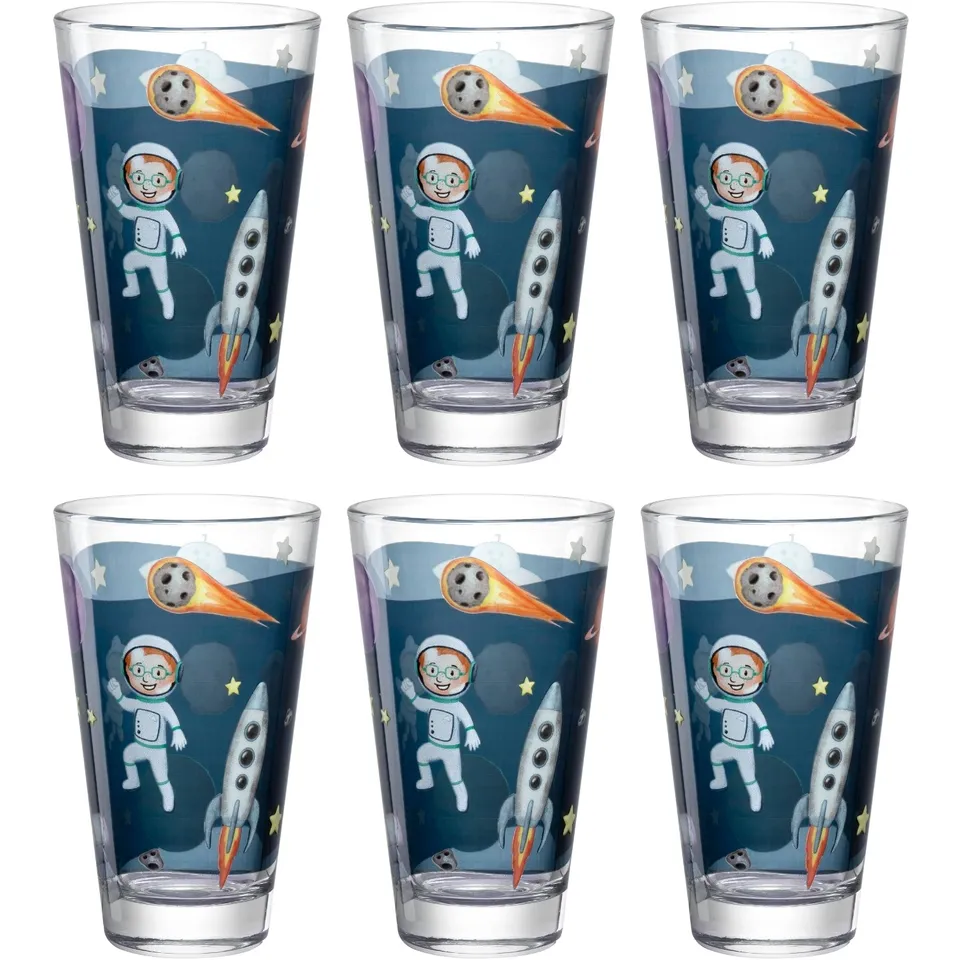 leonardo-bambini-avventura-verre-enfant-espace-300-ml-lot-6 image 1