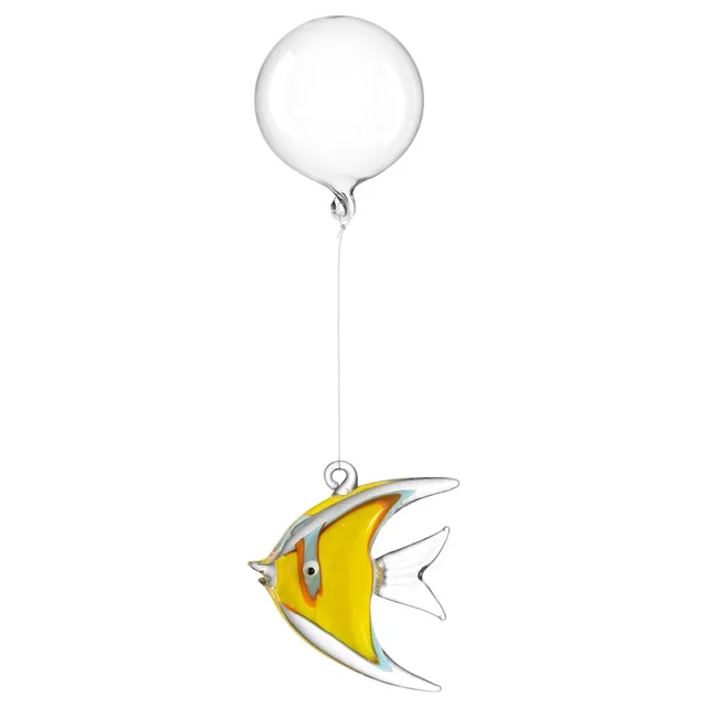 leonardo-mare-poisson-d-co-verre-jaune-6-cm-fait-main image 1