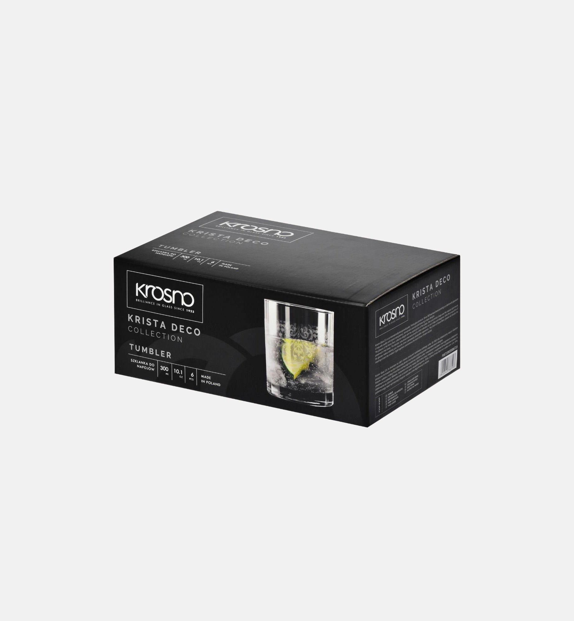 krosno-krista-deco-verre-whisky-300-ml-motif-transparent image 2