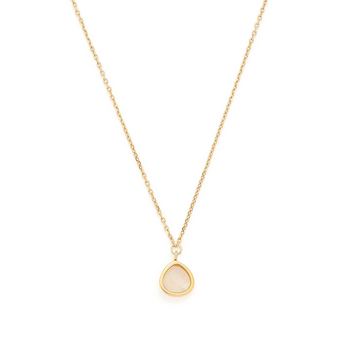 leonardo-indra-ciao-collier-or-42-cm-pierre-triangle-blanche image 5